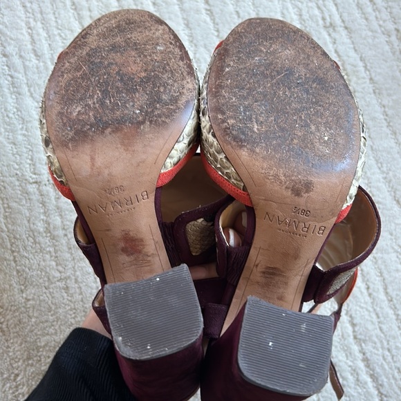 Alexandre Birman snakeskin suede block heels - Picture 6 of 7